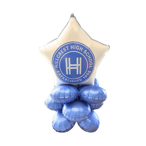 Hillcrest MO High School Air-Filled Balloon Quad 17" | 1ct