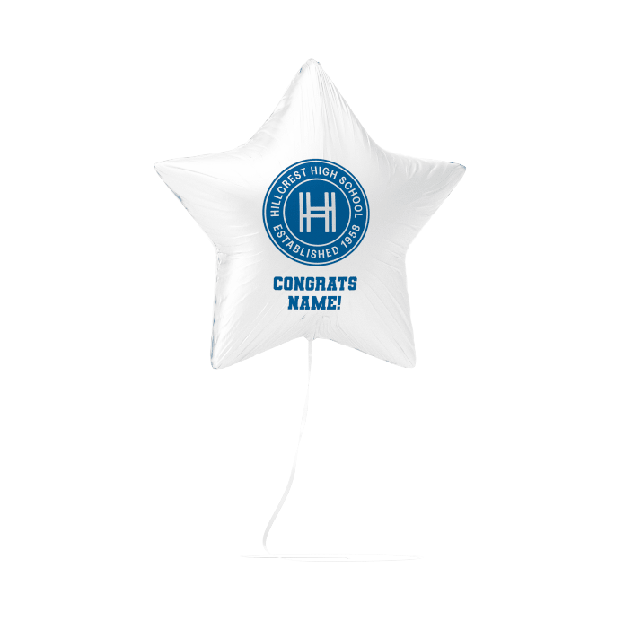 Hillcrest MO High School Custom Congrats Balloon 17" | 1ct (4ct Min) - Zurchers