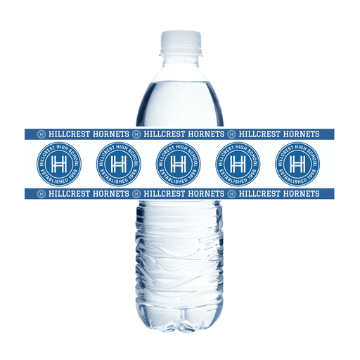 Hillcrest MO Waterbottle Label 8.5x2" | 24ct