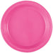 50ct 10in Plastic Plate Hot Pink - Party Supplies