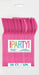 50ct Spoons Hot Pink Premium - Party Supplies