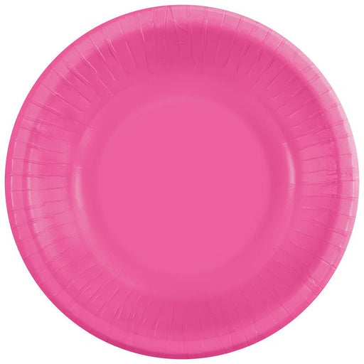 Hot Pink & White Paper Bowls | 20ct