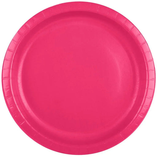 Magenta Paper Plates 10"  | 24ct