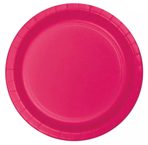 Magenta Paper Plates 9"  | 24ct