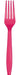Hot Magenta Plastic Forks 7.5" | 24ct - Zurchers