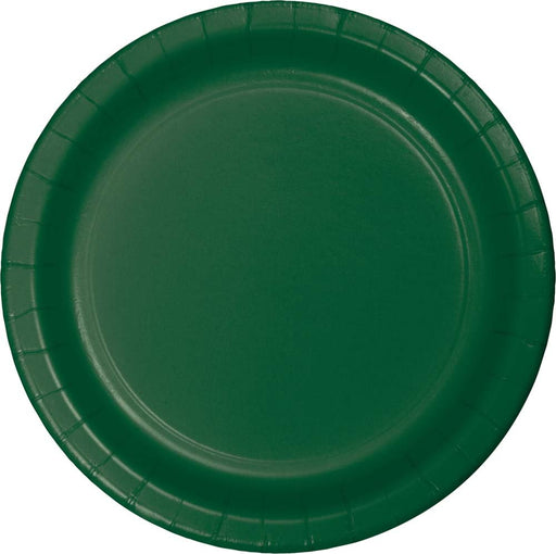Hunter Green Paper Plates 9" | 24ct