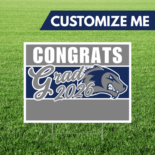 Hunter High School Custom Name Grad Yard Sign 24" x 18" | 1 ct