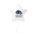 White star-shaped mylar balloon featuring a dark blue wolverine head logo with "HUNTER WOLVERINES" text printed below.