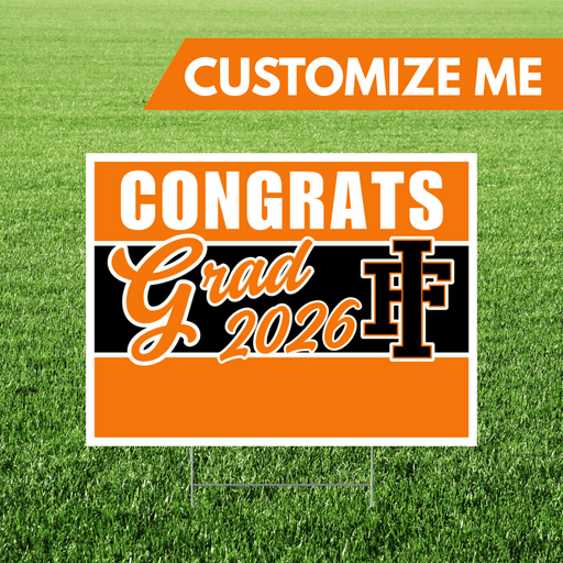 Idaho Falls High School Custom Name Grad Yard Sign 24" x 18" | 1 ct
