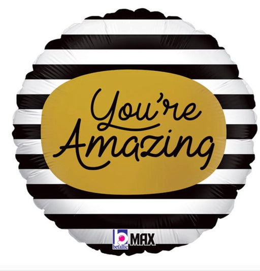 You're Amazing Round Mylar Balloon, 18"