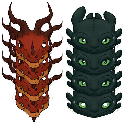How To Train Your Dragon Paper Masks | 8ct