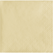 Stack of 200 ivory paper beverage napkins with a subtle quilted texture pattern visible on the edges.