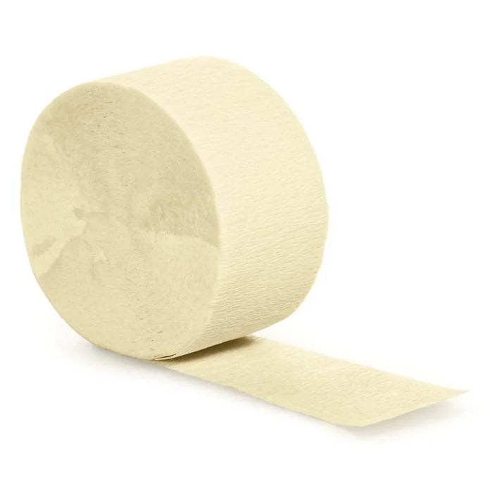 Ivory Crepe Paper Streamer 81ft | 1ct - Zurchers