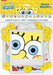 SpongeBob SquarePants jointed banner featuring large yellow foam circles with eyelets connected by string, measuring 6.25 feet long, with SpongeBob's face displayed on the center panel.