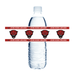 Plastic water bottle wrapped with a red band featuring "John Horn Jaguars" text and four red jaguar head logos with white fangs.