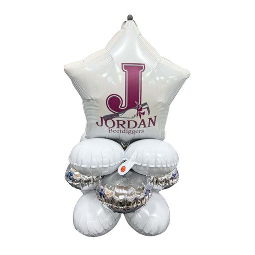 Jordan High School Air-filled Balloon Quad 17" | 1ct