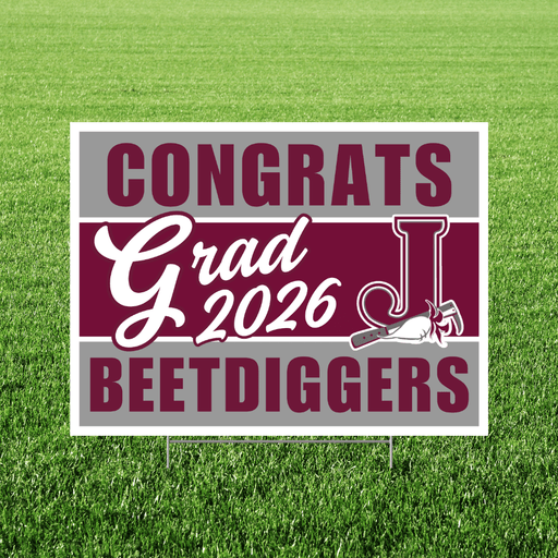 Jordan High School Grad Yard Sign 24" x 18" | 1 ct