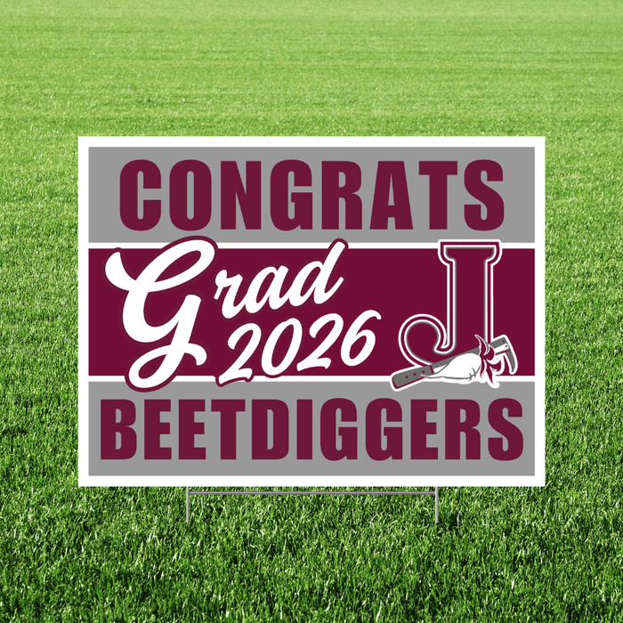 Jordan High School Grad Yard Sign 24" x 18" | 1 ct - Zurchers