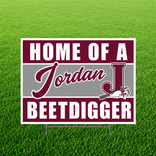 Jordan High School Spirit Yard Sign 24" x 18" | 1 ct