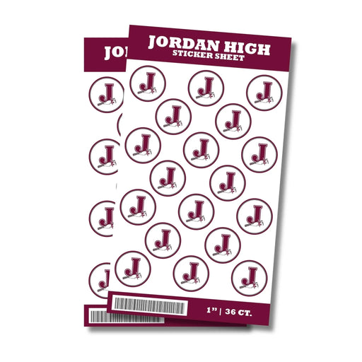 Jordan High School Sticker Seal 1" | 36 ct