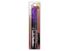 Jumbo fluorescent violet chalk marker with purple cap and black barrel displayed in clear packaging with product branding visible.