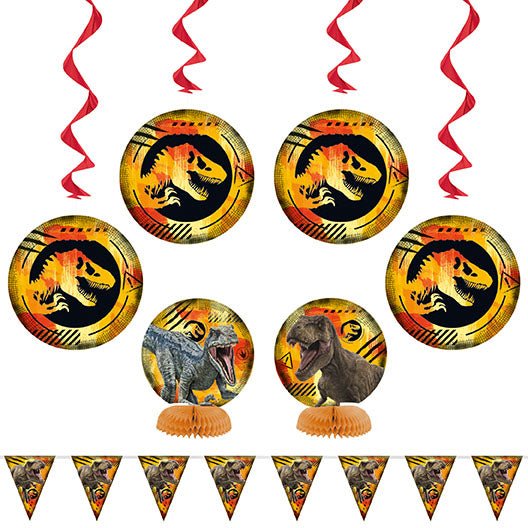 7ct Decoration Kit Jurassic World - Party Supplies