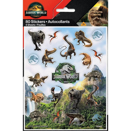Jurassic World Rebirth Sticker Sheet | 4ct