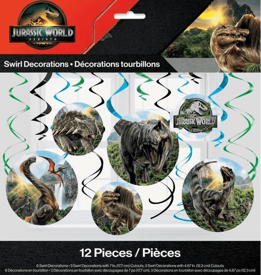Jurassic World Rebirth Swirl Decoration Kit | 12ct