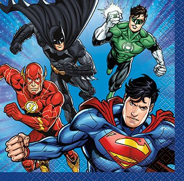 Justice League Beverage Napkins | 16ct