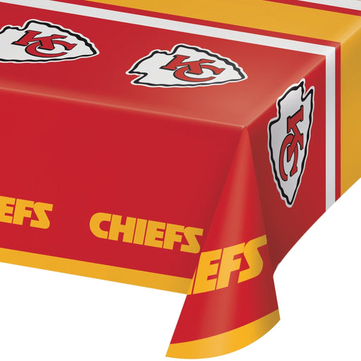Kansas City Chiefs Plastic Table Cover 54" x 102" | 1 ct