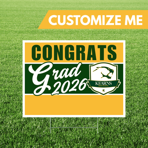 Kearns High School Custom Name Grad Yard Sign 24" x 18" | 1 ct