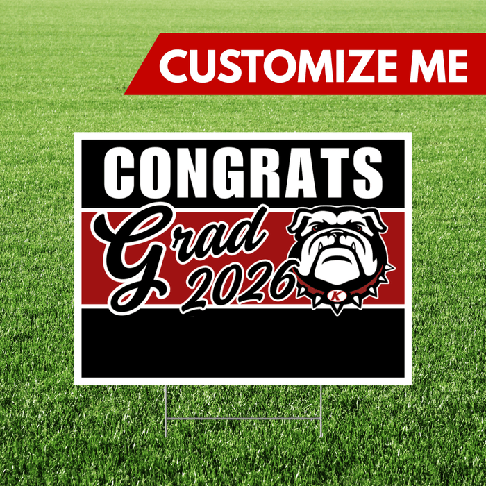 Kimberly High School Custom Name Grad Yard Sign 24" x 18" | 1 ct - Zurchers
