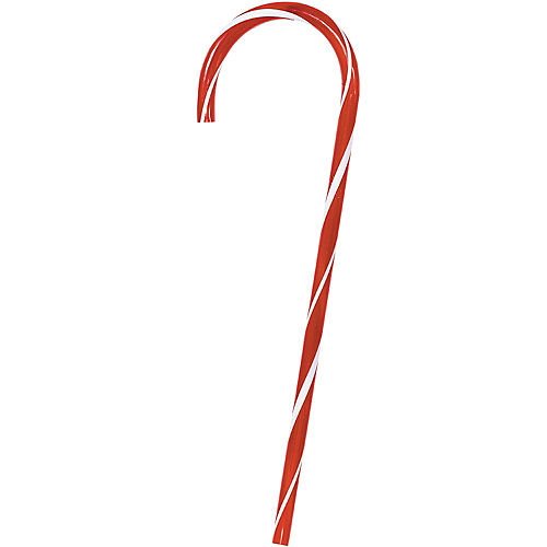 Large Hollow Plastic Candy Cane 32"x1" | 1ct