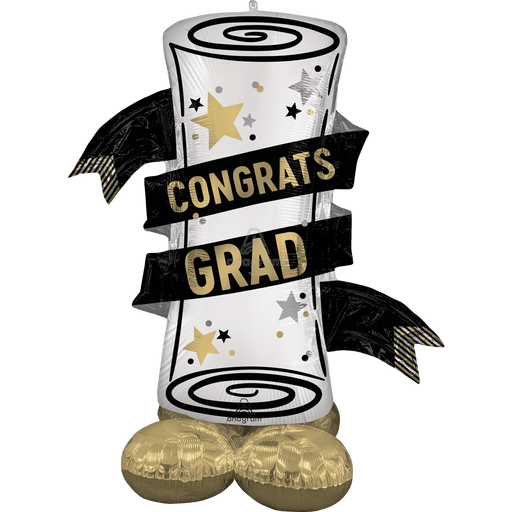 Large Satin Grad Diploma Airwalker | 1ct
