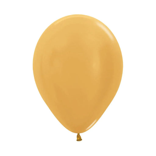 11" Sempertex Latex Balloon Pack, Metallic Gold | 100 ct