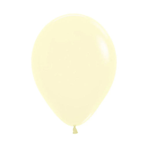 11" Sempertex Latex Balloon Pack, Pastel Matte Yellow | 100ct