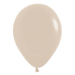 White Sand 11-inch latex balloon with cool sand-beige color