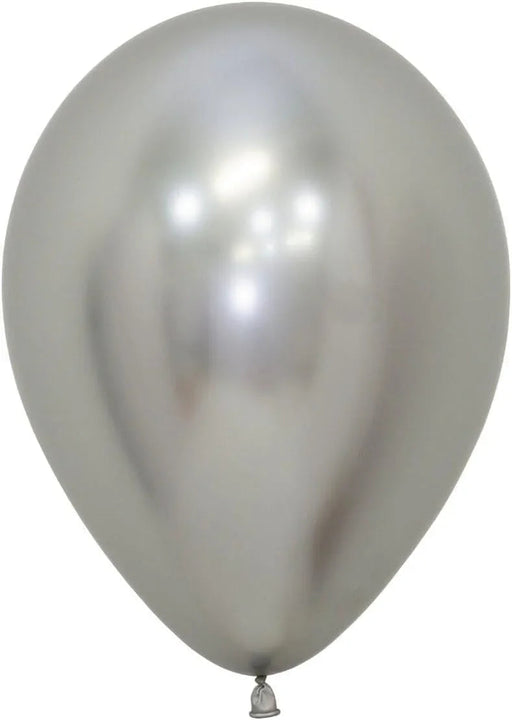 11" Sempertex Latex Balloon Pack, Reflex Silver | 50 ct