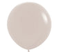 Large white sand colored latex balloon with a soft matte finish shown against a white background.