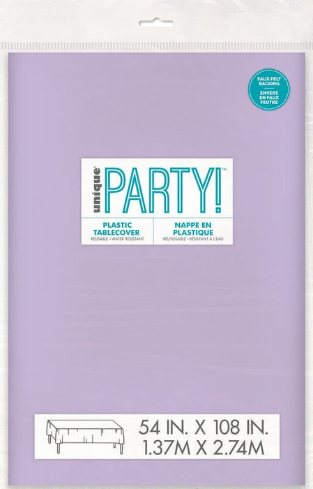 Lavender Plastic Table Cover – 54 in x 108 in | 1ct - Zurchers