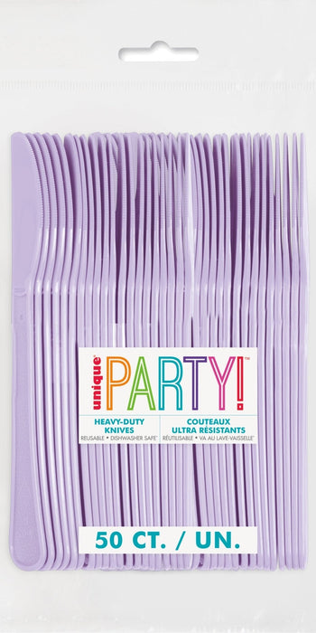 50ct Knives Lavender Premium - Party Supplies