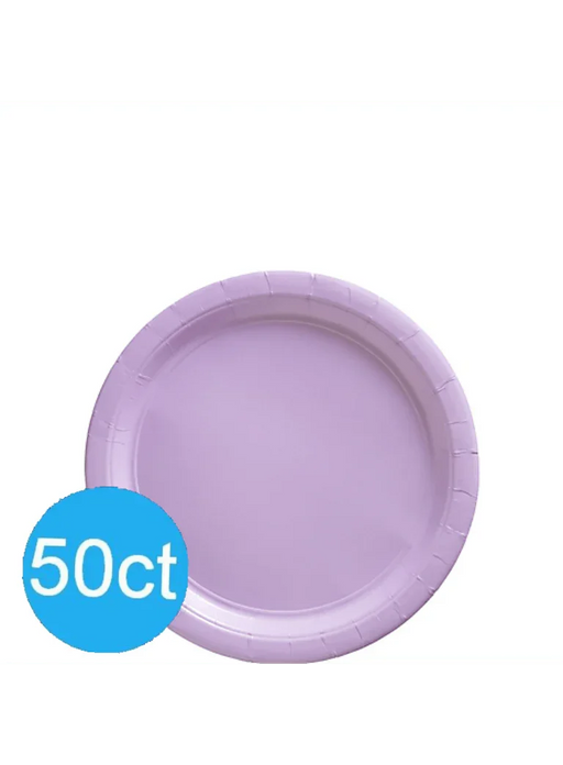 Lavender Paper Dessert Plates 6.75'' | 50ct