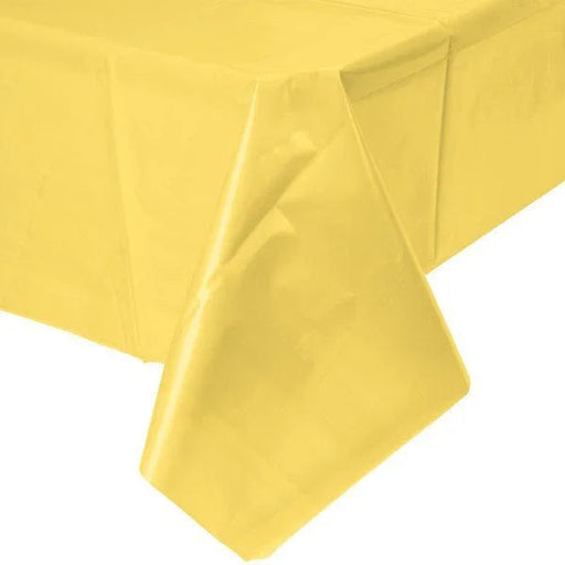 Mimosa Yellow Plastic Tablecover 54"x108" | 1ct
