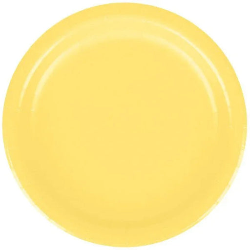 Mimosa Yellow Round Paper Plates 7" | 24ct