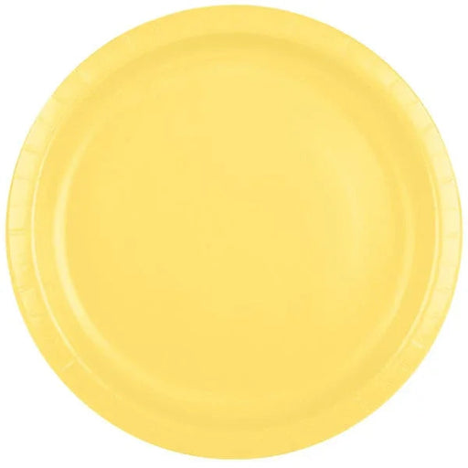 Mimosa Yellow Round Paper Plates 10" | 24ct