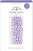 Lilac and white twisted chunky twine packaged in a clear plastic case showing 20 yards of decorative cord.