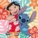 16ct Lilo & Stitch Tropical Floral Lunch Napkins