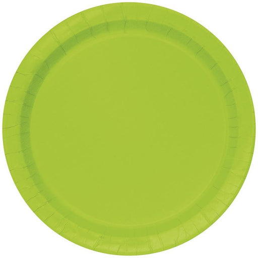 Neon Green Paper Plate 7" | 50ct
