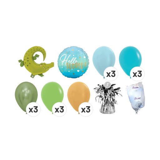 Little Gator Welcome Baby Balloon Bouquet