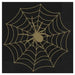 Halloween Black and Gold Spider Web Lunch Napkin | 16ct - Zurchers